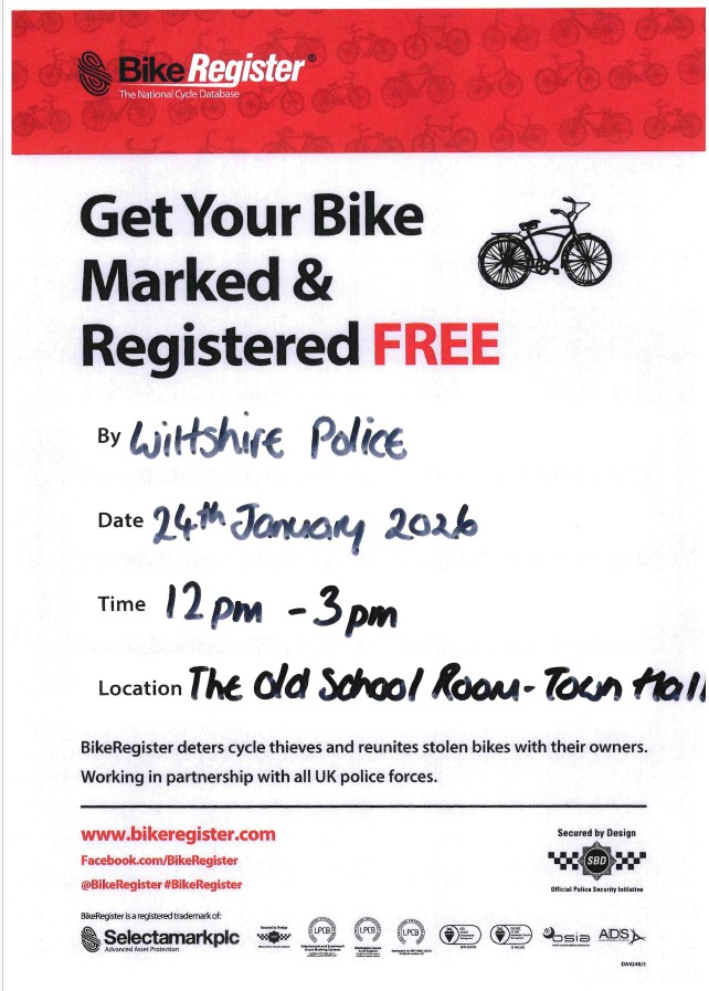 Wiltshire Police - Get Your Bike Marked & Registered FREE